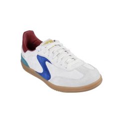 Buty SKECHERS HOTSHOT Biały. Białe obuwie sportowe damskie Skechers, bez wzorów, ze skóry, trekkingowe, Skechers Sport. Za 269.99 zł.