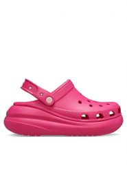 Crocs Klapki Crush Clog 207521 Różowy. Czerwone klapki damskie Crocs, bez wzorów, z tworzywa sztucznego, bez obcasa. Za 179.00 zł.