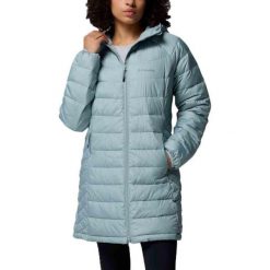 Kurtka COLUMBIA POWDER LITE II MID JACKET Niebieski. Niebieskie kurtki damskie Columbia, m, bez wzorów, z syntetyku, bez kaptura. Za 360.99 zł.