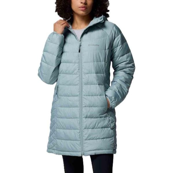 Kurtka COLUMBIA POWDER LITE II MID JACKET Niebieski. Niebieskie kurtki damskie Columbia, m, bez wzorów, z syntetyku, bez kaptura. Za 360.99 zł.