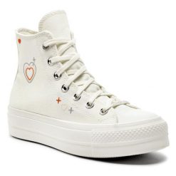 Trampki Converse. Białe półbuty damskie Converse, bez wzorów, retro, bez zapięcia. Za 289.99 zł.