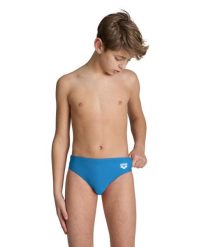 Kąpielówki Arena Dynamo Brief junior. Niebieskie kąpielówki dla chłopców Arena, bez wzorów, z materiału, długie. Za 47.59 zł.