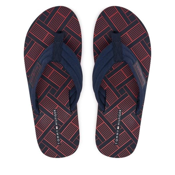 Japonki Tommy Hilfiger. Niebieskie klapki męskie Tommy Hilfiger. Za 152.99 zł.