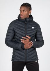 Osborn Puffer Kurtka - Czarny. Czarne kurtki męskie GORILLA WEAR, s, bez wzorów, z nylonu, na fitness i siłownię. Za 458.00 zł.