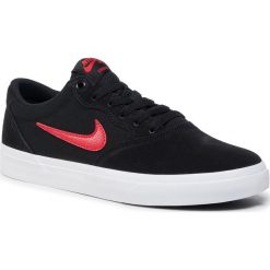 Buty NIKE - Sb Chron Slr CD6278 001 Black/University Red. Czarne półbuty na co dzień męskie Nike, z materiału, bez zapięcia. Za 279.00 zł.