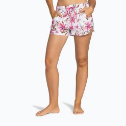 Szorty kąpielowe damskie ROXY Wave Printed 2. Białe szorty sportowe damskie Roxy, na lato, l, bez wzorów, z elastanu, eleganckie, żeglarskie. Za 99.99 zł.