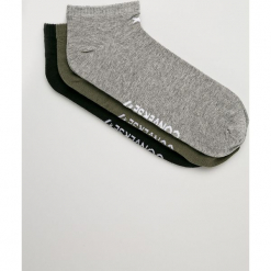 Converse - Skarpety (3-pack). Szare skarpety męskie Converse, z bawełny. Za 39.90 zł.