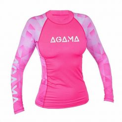 Damska koszulka lycrowa PINK LADY. Czerwone koszulki sportowe damskie AGAMA, s, bez wzorów, z lycry, bez kołnierzyka, bez ramiączek, na golfa. Za 225.56 zł.