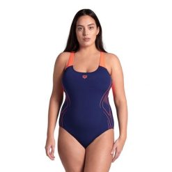 Strój kąpielowy damski jednoczęściowy na basen Arena Reflecting. Brązowe kostiumy jednoczęściowe damskie Arena, s, bez wzorów, do pływania. Za 169.99 zł.