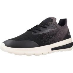 Buty GEOX U SPHERICA ACTIF Czarny. Czarne obuwie sportowe damskie Geox, bez wzorów, z materiału, na fitness i siłownię. Za 320.99 zł.