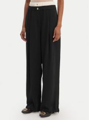 Liu Jo Sport Spodnie materiałowe TA6150 TS923 Czarny Regular Fit. Czarne spodnie sportowe damskie Liu Jo Sport, s, bez wzorów, z materiału. Za 689.99 zł.