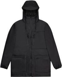 Kurtka unisex Rains Cargo Black. Czarne kurtki męskie Rains, m, bez wzorów, bez kaptura. Za 549.99 zł.