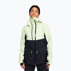 Kurtka snowboardowa damska ROXY Gore-Tex Stretch Purelines. Czarne kurtki snowboardowe damskie Roxy, m, bez wzorów, z gore-texu, bez kaptura, snowboardowy, gore-tex. Za 1,459.00 zł.