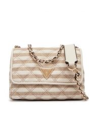 Guess Torebka Giully II Mini HWAG96 73740 Beżowy. Brązowe listonoszki damskie Guess, z aplikacjami, z materiału, bez dodatków. Za 549.99 zł.