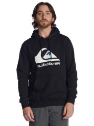 Bluza z kapturem BIG LOGO Czarny Mężczyźni. Białe bluzy męskie Quiksilver, m, bez wzorów, z bawełny, z kapturem. Za 278.50 zł.