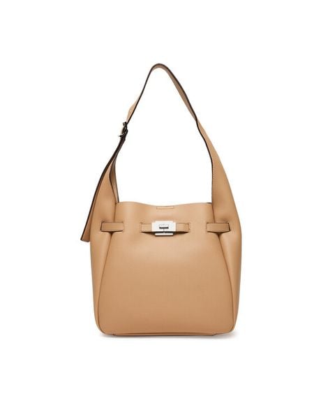 DKNY Torebka R52CAK42 Brązowy. Brązowe torebki do ręki damskie DKNY, bez wzorów, ze skóry, bez dodatków. Za 519.99 zł.