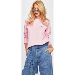 Lee - Bluza. Czerwone bluzy damskie Lee, l, bez wzorów, z bawełny, bez kaptura. Za 239.90 zł.