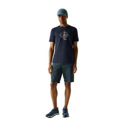 T-shirt Męski Kompas Cline IX. Niebieskie t-shirty męskie Regatta, l, bez wzorów, z bawełny, bez kołnierzyka. Za 68.99 zł.