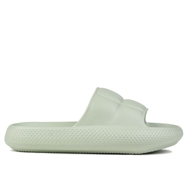 Klapki damskie sportowe Lee MAYA SLIDER WOMEN LOW. Zielone klapki damskie Lee, bez wzorów, z materiału, eleganckie, bez obcasa, na platformie. Za 79.00 zł.