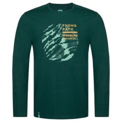 Męski T-shirt Aldar Zielony z Trwałej Bawełny - Rozmiar XL. Zielone t-shirty męskie Lowa, m, bez wzorów, z bawełny, casualowe, bez kołnierzyka. Za 180.99 zł.