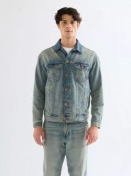 MESKA KURTKA WRANGLER ANTI FIT JACKET CANYON SHADE 112378056. Płaszcze męskie Wrangler, xl, bez wzorów, z jeansu, bez kaptura. Za 219.99 zł.