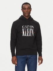 Calvin Klein Jeans Bluza Serif Font Graphic J30J327520 Czarny Regular Fit. Czarne bluzy męskie Calvin Klein Jeans, m, bez wzorów, z bawełny, bez kaptura. Za 249.99 zł.