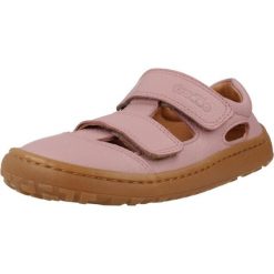 Sandały FRODDO G3150291 Rose. Czerwone sandały damskie Froddo, bez wzorów, ze skóry, bez obcasa, bez zapięcia. Za 302.99 zł.