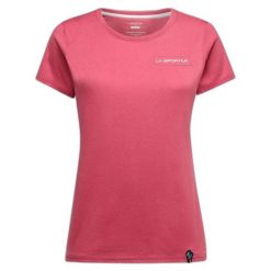 Koszulka damska La Sportiva Mantra. Czerwone t-shirty damskie La Sportiva, l, bez wzorów, z bawełny, bez kołnierzyka. Za 179.99 zł.
