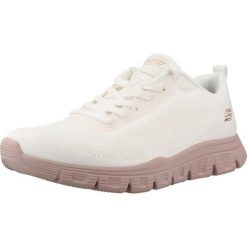 Buty SKECHERS BOBS B LITE Beżowy. Brązowe obuwie sportowe damskie Skechers, bez wzorów, z syntetyku, na fitness i siłownię. Za 247.99 zł.