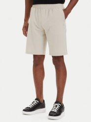 KARL LAGERFELD Szorty sportowe 265701 562034 Beżowy Regular Fit. Brązowe krótkie spodenki sportowe męskie KARL LAGERFELD, m, bez wzorów, z syntetyku. Za 589.99 zł.