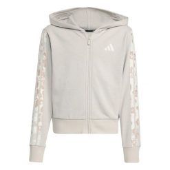 Dziewczęca bluza dresowa adidas Animal French Terry 3 Stripes. Brązowe bluzy dla dziewczynek Adidas, bez wzorów, z dresówki, bez ramiączek, bez kaptura. Za 191.60 zł.
