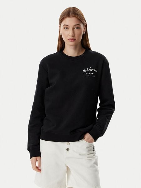 KARL LAGERFELD Bluza B2W20048 Czarny Relaxed Fit. Czarne bluzy damskie KARL LAGERFELD, m, bez wzorów, bez kaptura. Za 679.99 zł.