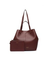 Emporio Armani Torebka EW005668 AF29459 U6017 Brązowy. Brązowe torebki do ręki damskie Emporio Armani, bez wzorów, ze skóry, bez dodatków. Za 2,764.00 zł.