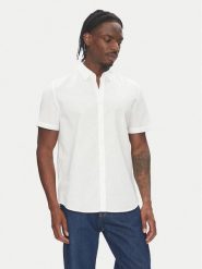 Mustang Koszula Berkeley 1016464 Biały Regular Fit. Białe koszule męskie Mustang, m, bez wzorów, ze lnu, bez kołnierzyka, bez ramiączek. Za 129.99 zł.