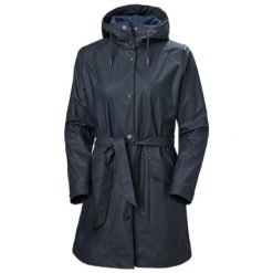 Damski mackintosh Helly Hansen Kirkwall II. Niebieskie kurtki damskie Helly Hansen, bez wzorów, bez kaptura. Za 639.50 zł.