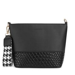 Torebka Lasocki. Czarne listonoszki damskie Lasocki, bez wzorów, bez dodatków. Za 149.99 zł.