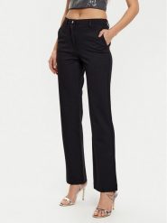 Guess Spodnie materiałowe W5RB30 KCMU2 Czarny Regular Fit. Czarne spodnie materiałowe damskie Guess, xs, z aplikacjami, z materiału. Za 239.99 zł.