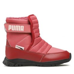 Śniegowce Puma. Brązowe śniegowce dziewczęce Puma, bez zapięcia. Za 339.99 zł.