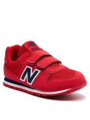 New Balance Sneakersy PV500CRN Czerwony. Czerwone buty sportowe chłopięce New Balance, bez wzorów, ze skóry, bez zapięcia. Za 159.99 zł.