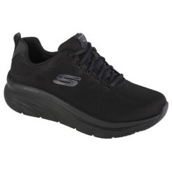 Buty do chodzenia damskie, Skechers D' Lux Walker Get Oasis. Czarne obuwie sportowe damskie Skechers, bez wzorów, trekkingowe. Za 469.99 zł.