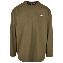 Koszulka z długim rękawem Starter Essential. Zielone bluzki z długim rękawem męskie Starter, m, bez wzorów, bez kołnierzyka. Za 198.00 zł.