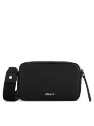 JENNY Torebka JNY-M-003-07 Czarny. Czarne listonoszki damskie Jenny, bez wzorów, z tworzywa sztucznego, bez dodatków. Za 109.99 zł.