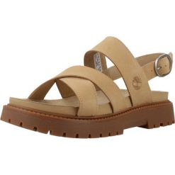 Sandały TIMBERLAND CLAIREMONT WAY CROSS S Brązowy. Brązowe sandały damskie Timberland, bez wzorów, z materiału, bez obcasa, bez zapięcia. Za 405.99 zł.