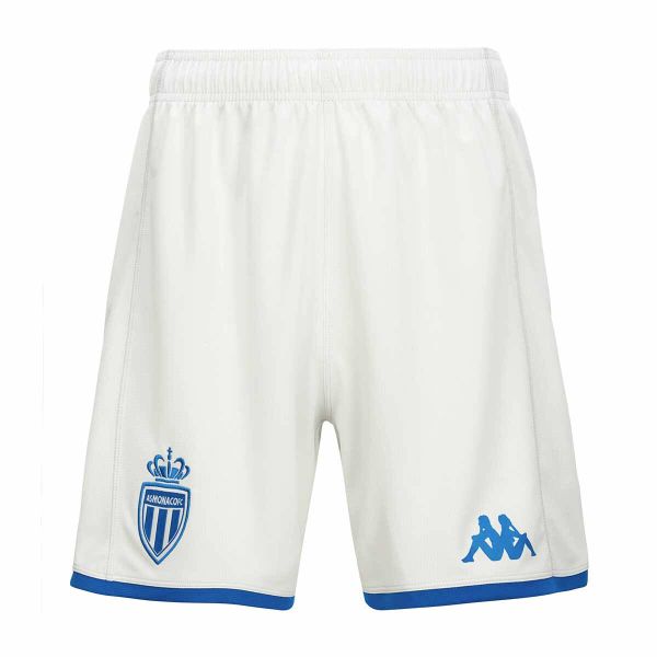 Szorty AS Monaco Kombat Ryder 2023/24. Białe krótkie spodenki sportowe męskie Kappa, m, bez wzorów, z materiału. Za 151.55 zł.