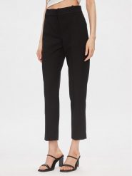 Tommy Hilfiger Spodnie materiałowe Core WW0WW39723 Czarny Straight Fit. Czarne spodnie materiałowe damskie Tommy Hilfiger, bez wzorów, z materiału. Za 519.99 zł.