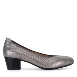 Czółenka Lasocki. Szare czółenka damskie Lasocki, bez wzorów, bez obcasa, bez zapięcia. Za 199.99 zł.