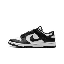 Buty do chodzenia dla dorosłych Nike Dunk Low White Black (Panda). Białe obuwie sportowe damskie Nike, bez wzorów, z koronki, do koszykówki. Za 463.00 zł.