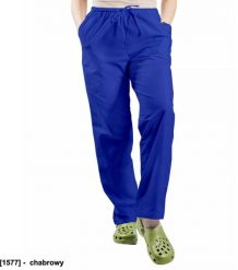 Visent Spodnie medyczne unisex 100% bawełna chabrowy XXL. Niebieskie spodnie sportowe damskie Visent, xxl, bez wzorów, z bawełny. Za 64.99 zł.