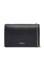 Furla Torebka Lia M WP00609 BX3104 CN O6000 Czarny. Czarne torebki do ręki damskie Furla, bez wzorów, ze skóry, bez dodatków. Za 584.99 zł.