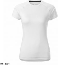 MALFINI Destiny 176 - ADLER - Koszulka damska, 160 g/m, 5% elastan, 95% micro poliester - biały L. Białe t-shirty damskie Malfini, l, bez wzorów, z elastanu, bez kołnierzyka. Za 36.47 zł.